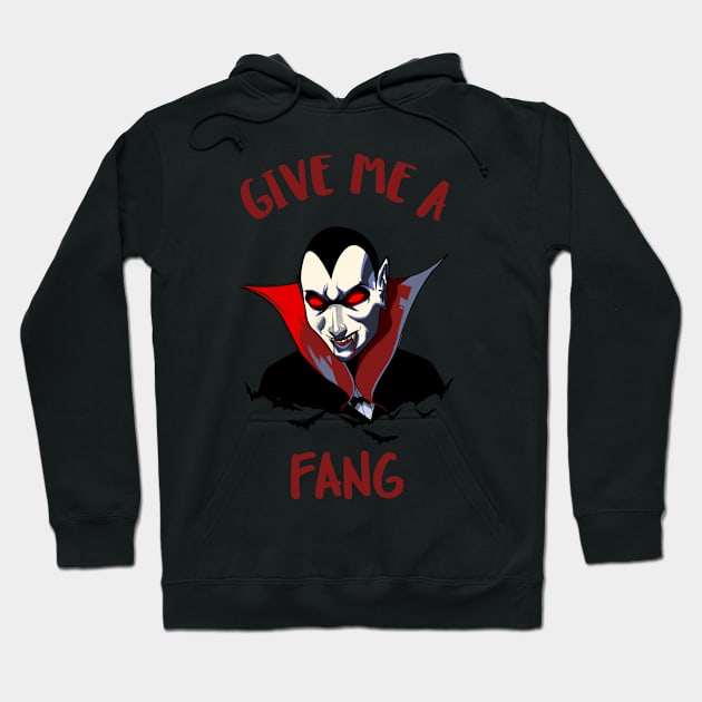 Give Me A Fang Vampire Hoodie by WaggyRockstars